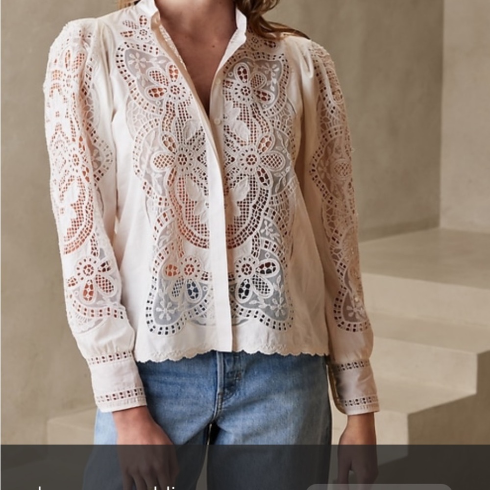 Banana Republic Marianna Lace Blouse - Picture 14 of 14